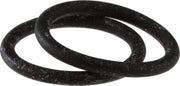 Two black rubber O-rings for Delta 13/14 series faucets.