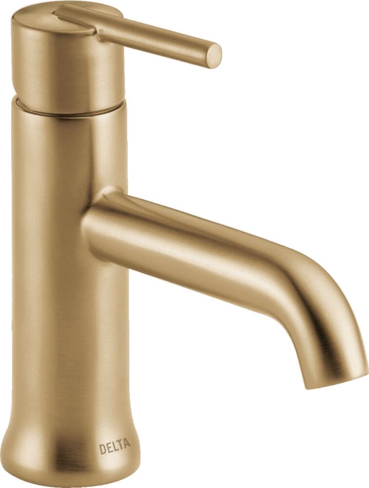 Delta Trinsic Single Handle Bathroom Faucet with Lever Handle & Metal Drain & Pop Up