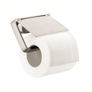 AXOR 42836820 Universal Accessories Toilet Paper Holder with Cover in Brushed Nickel