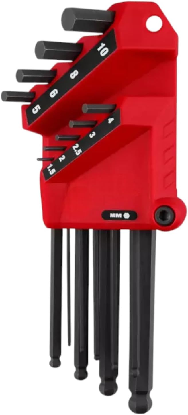 Milwaukee 9-Key Ball End L-Key Set - 48-22-2186
