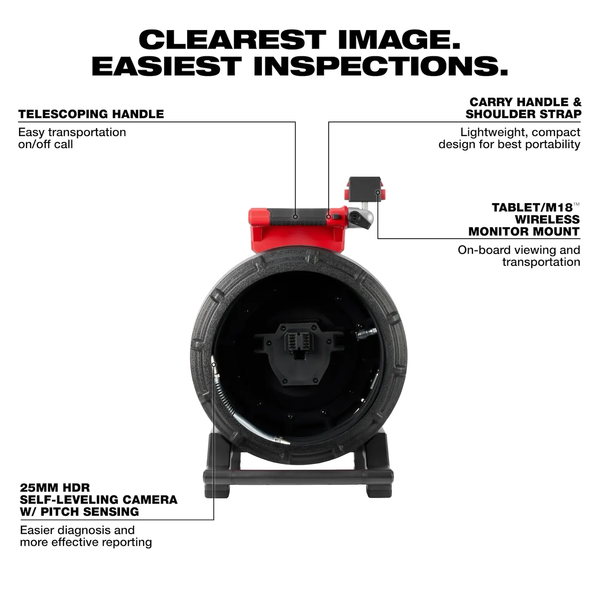 Milwaukee 100 ft. Flexible Modular Pipeline Inspection Reel