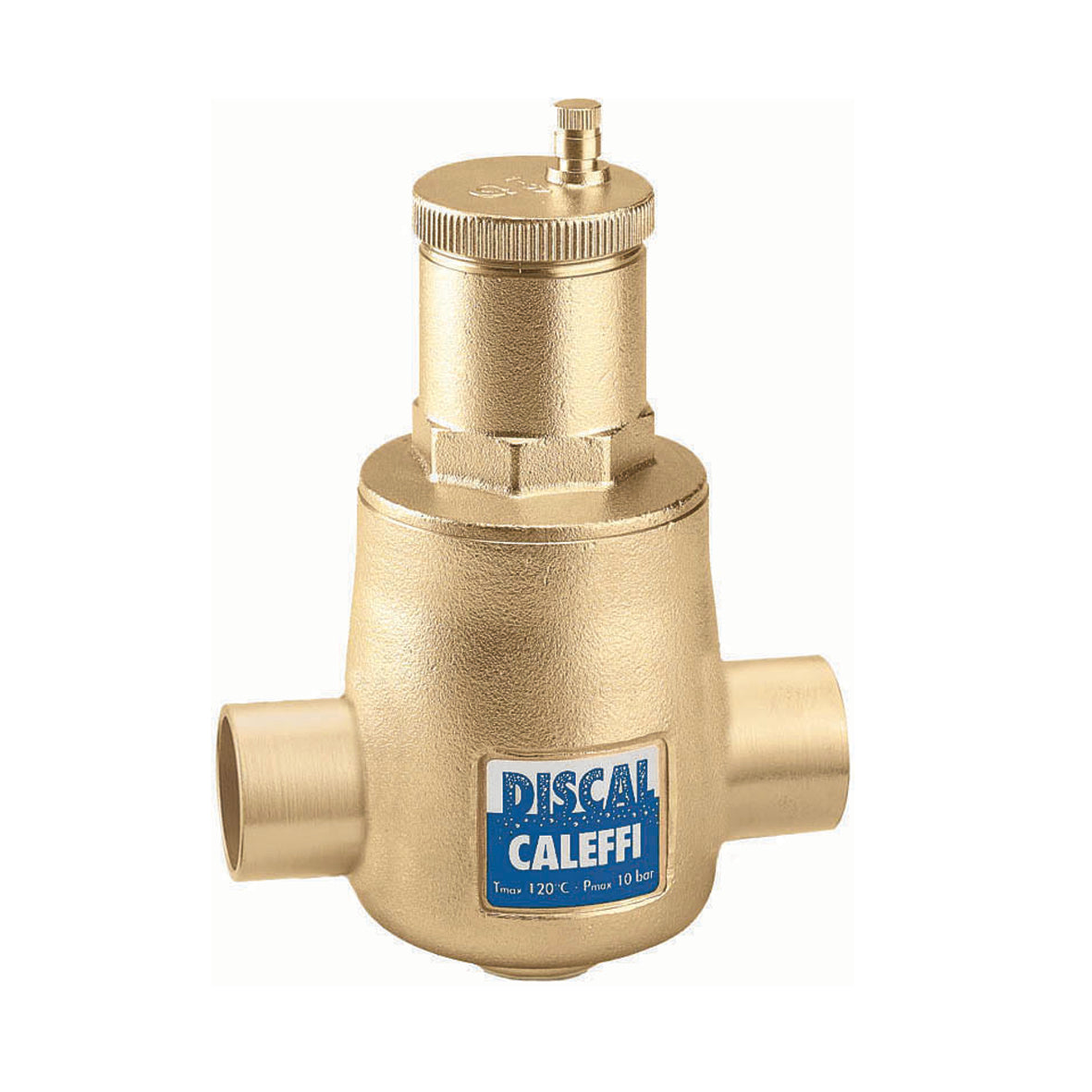Caleffi 551066A DISCAL Air Separators: Brass, Press, Including service check valve, 1" Integral Press