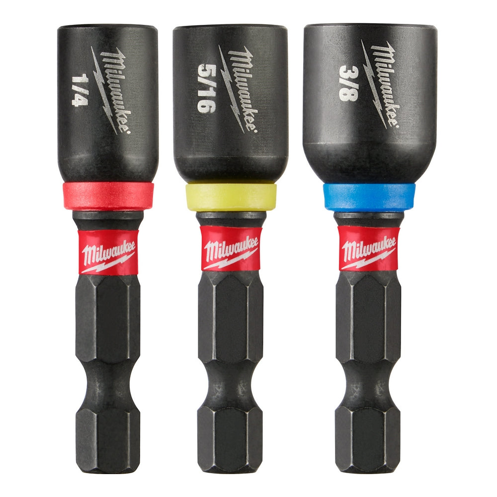 Milwaukee 49-66-4561 Shockwave Impact Duty 1-7/8" Magnetic Nut Driver Set 3PC