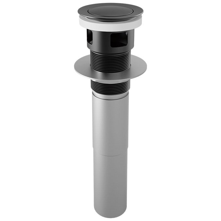 Brizo RP81628BL Push Button Pop-Up With Overflow: Matte Black