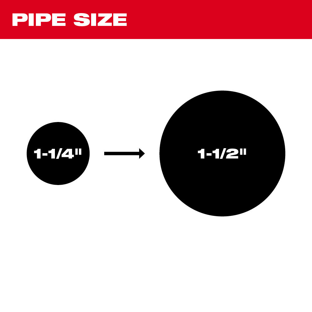 Milwaukee 48-53-3812 Drop Head Straight Auger 5/8" Sectional Cable