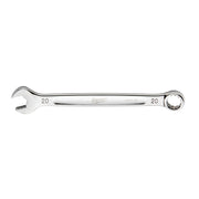 Silver 20MM combination wrench with open end on left side and circular ring end on right side.