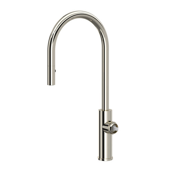ROHL Eclissi Pull-Down Kitchen Faucet with C-Spout - Polished Nickel