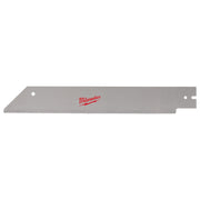 Milwaukee 48-22-0228 18-inch PVC replacement saw blade with fine teeth and mounting holes.