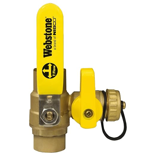 Webstone 50613 Pro-Pal Series 3/4" C x C Ball Valve with Drain Outlet