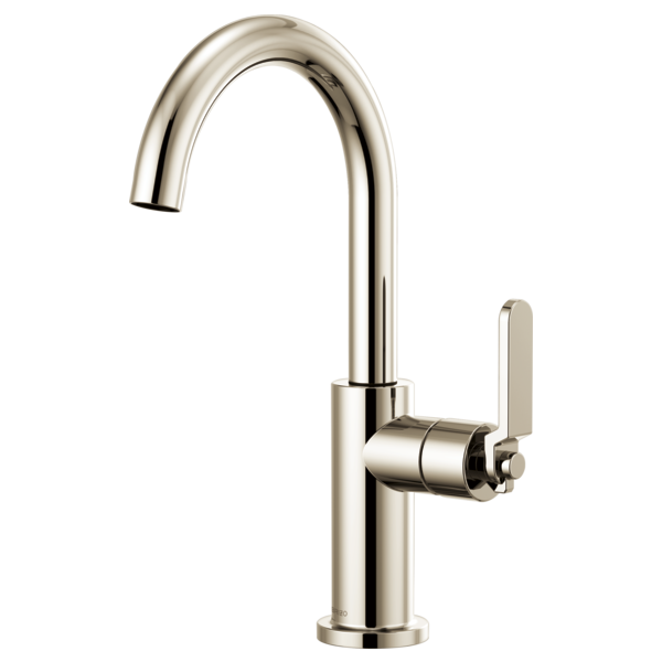 Brizo Litze Bar Faucet with Arc Spout & Industrial Handle Kit