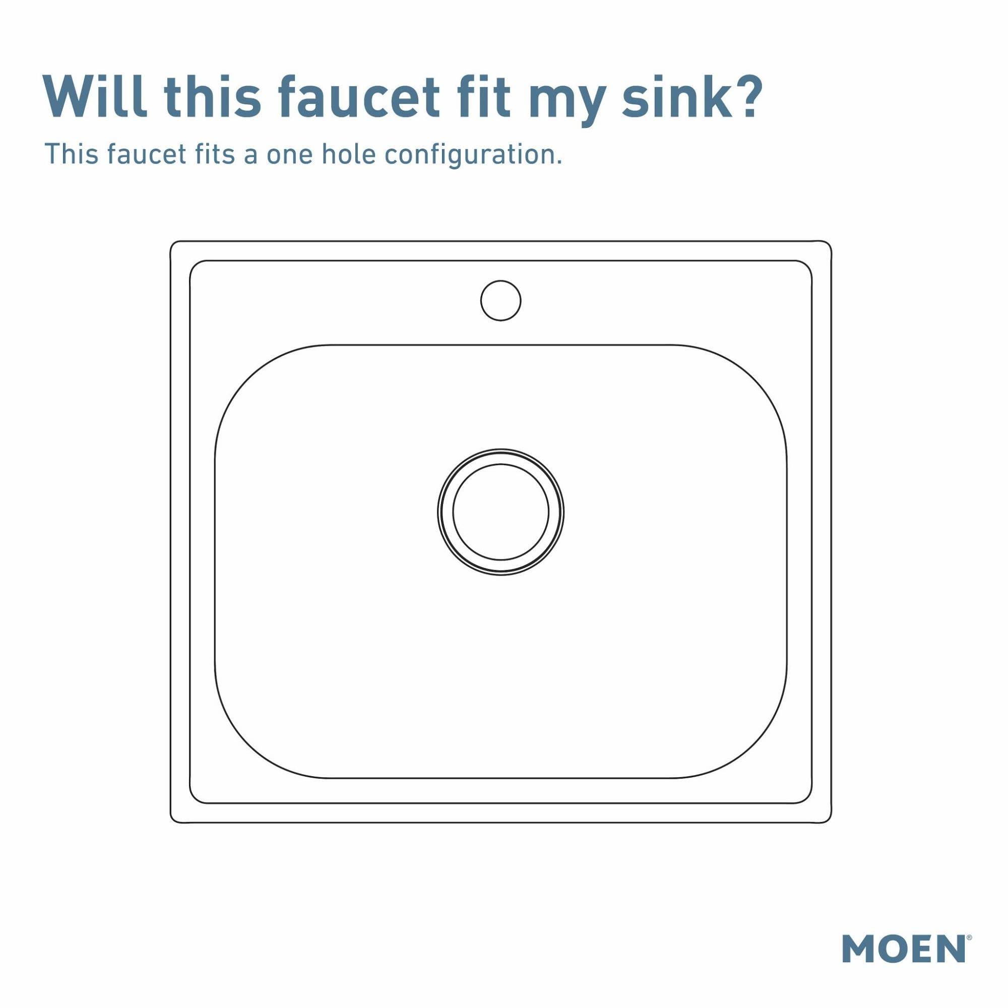 Moen CIA Pre Rinse Spring Kitchen Faucet with PowerBoost Pro in Brushed Gold - 7822BG