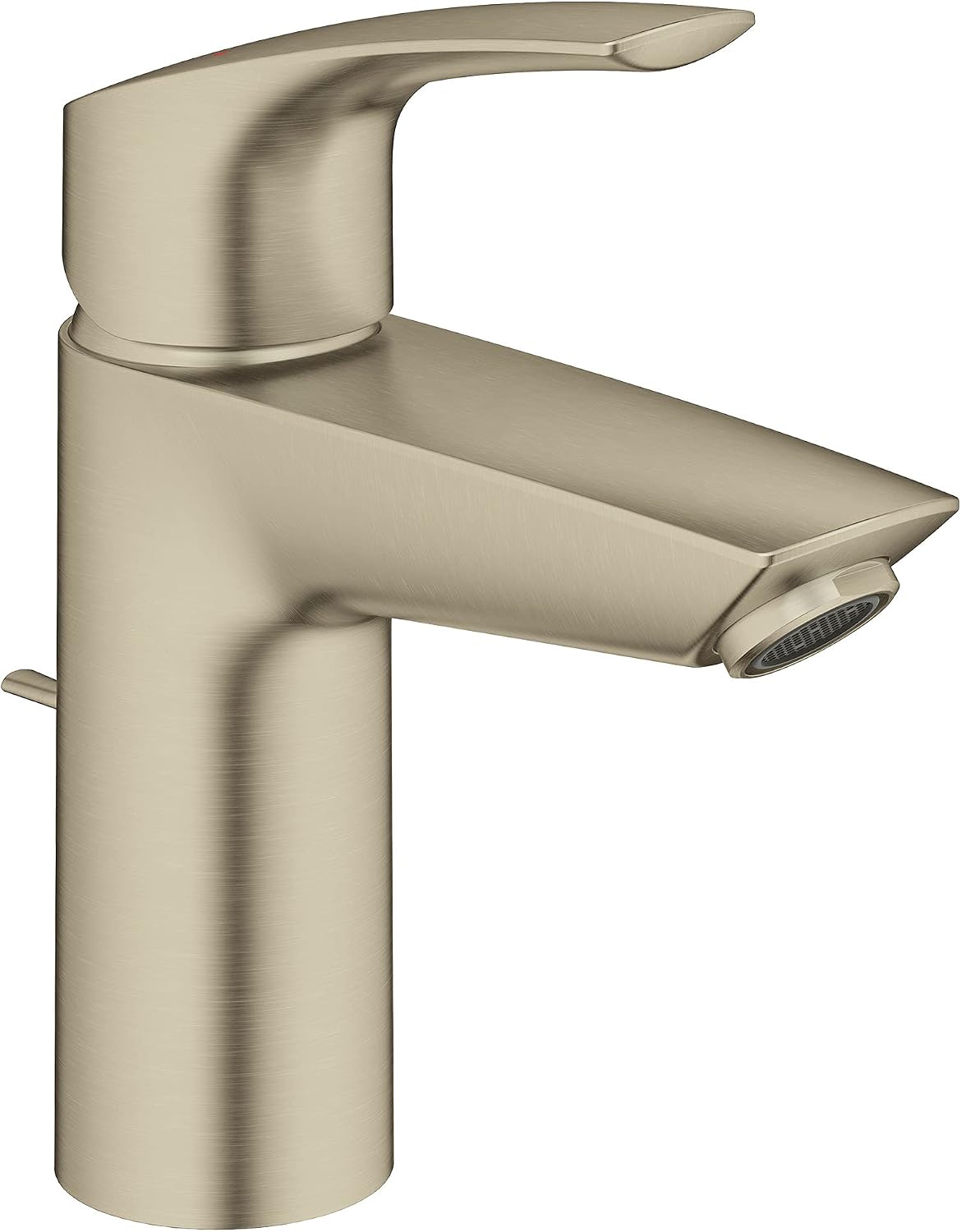 Grohe 32642EN3 Eurosmart Single Hole Single-Handle S-Size Bathroom Faucet 1.2 GPM In Brushed Nickel Finish