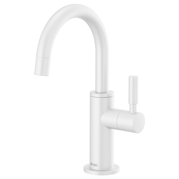 Brizo Solna Brizo Solna: Beverage Faucet with Arc Spout in Matte White - 61320LF-C-MW