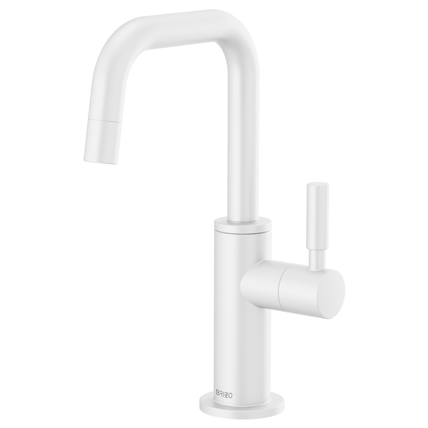 Brizo Solna Brizo Solna: Beverage Faucet with Square Spout in Matte White - 61365LF-C-MW
