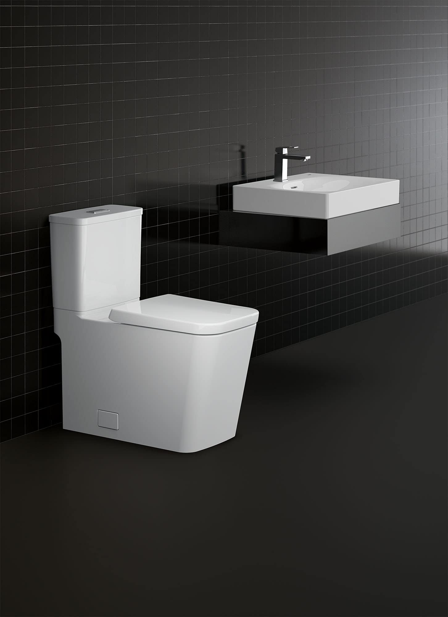 Grohe Eurocube 39656000 Wall Mount 24" Bathroom Sink, 1-hole in Grohe Alpine White