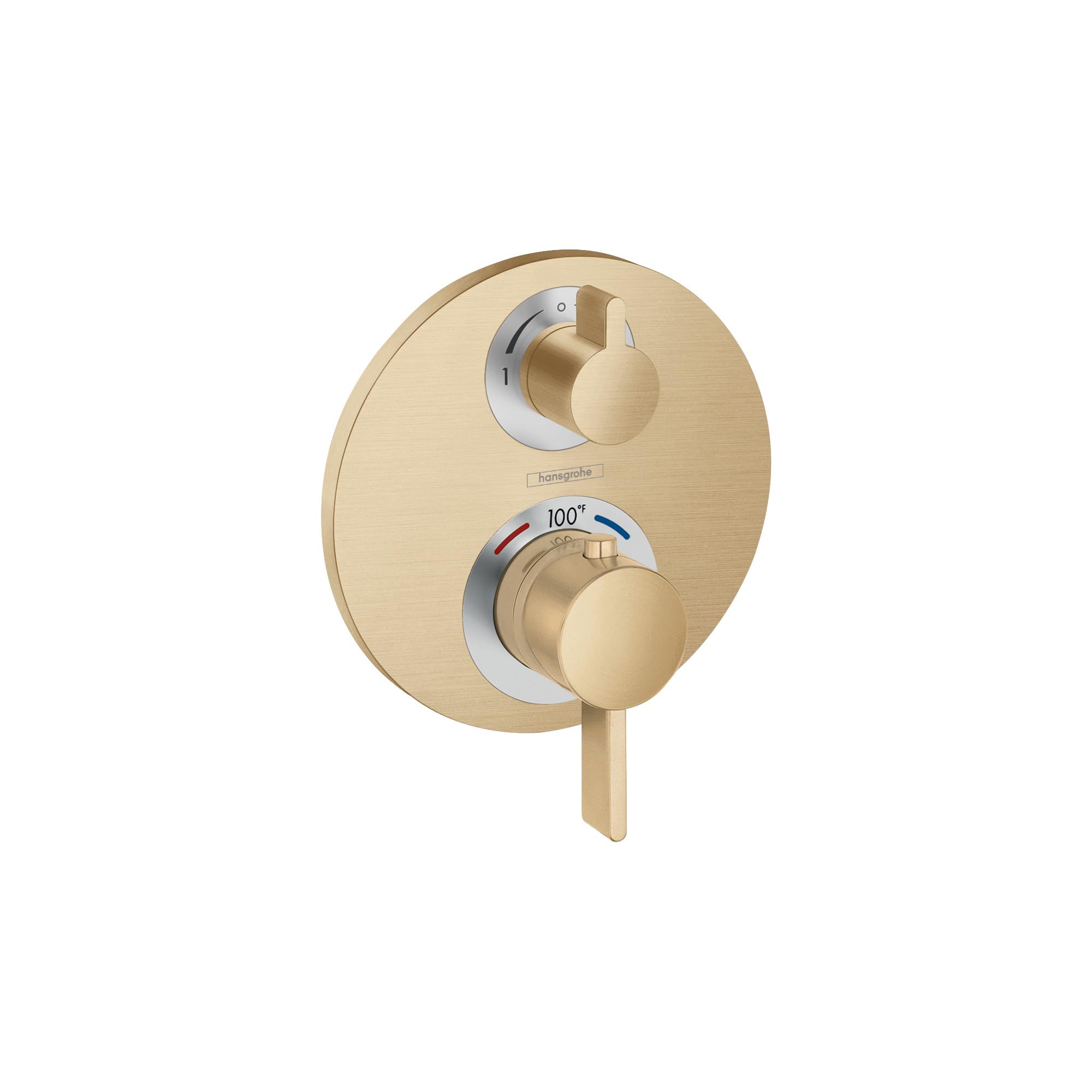 Hansgrohe 15758141 Ecostat S Thermostatic Trim with Volume Control and Diverter in Brushed Bronze