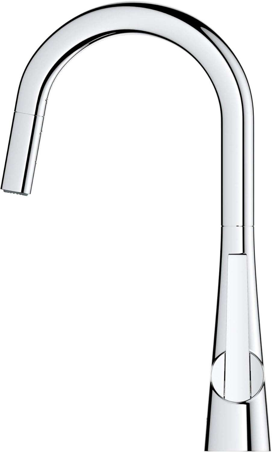 Grohe 32226003 Zedra Single-Handle Pull Down Kitchen Faucet Dual Spray 1.75 GPM In Starlight Chrome Finish