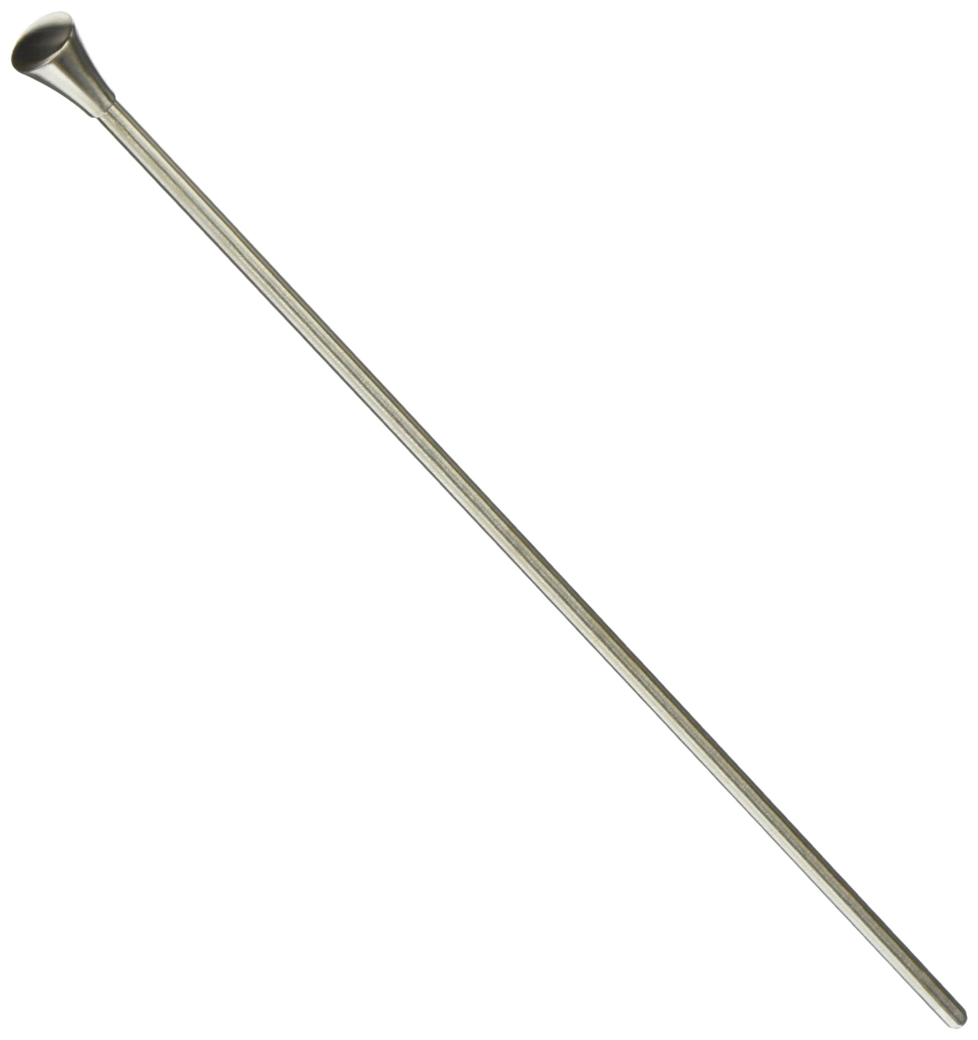 Stainless steel lift rod with cone-shaped finial at top end.