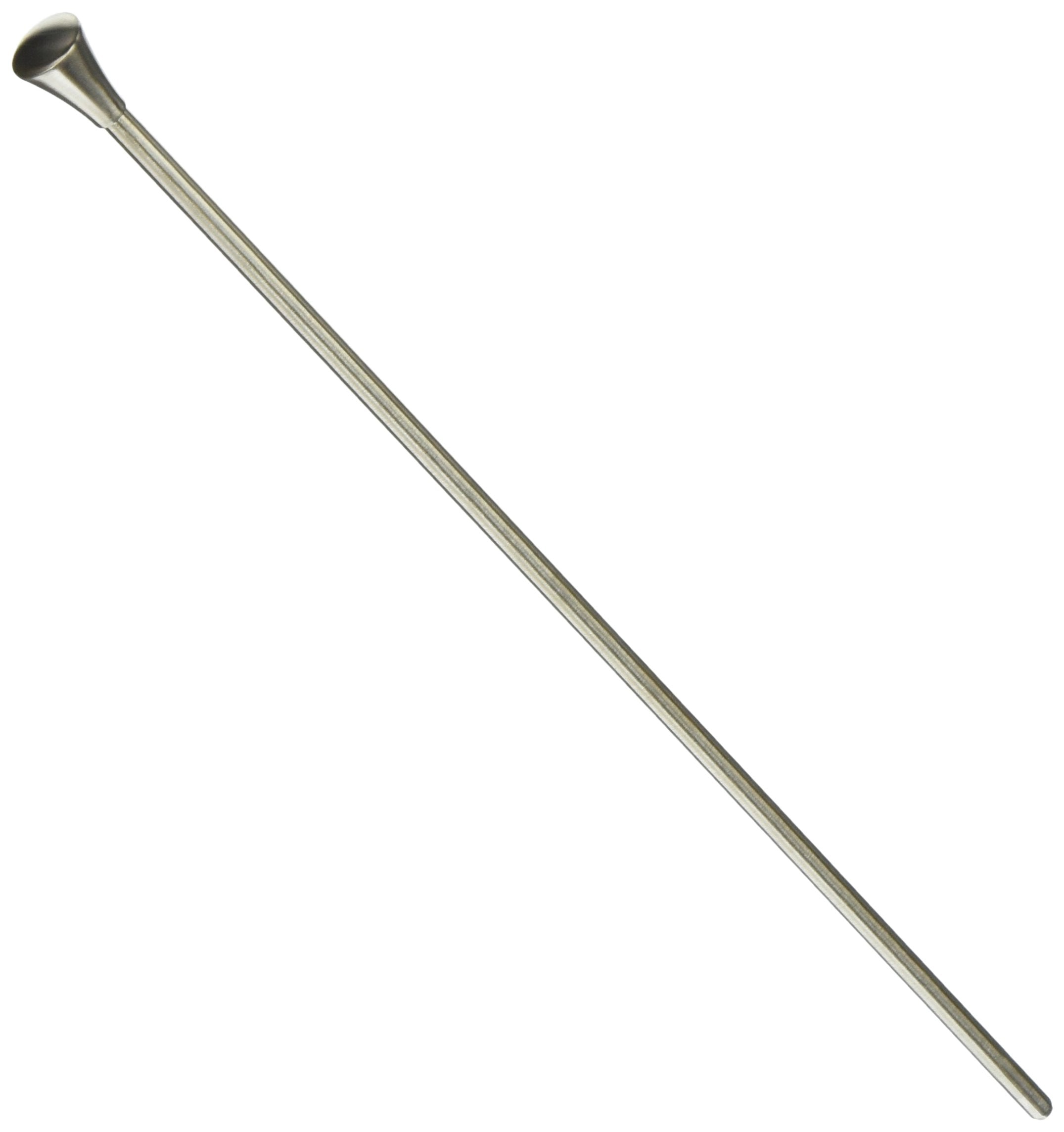 Stainless steel lift rod with cone-shaped finial at top end.