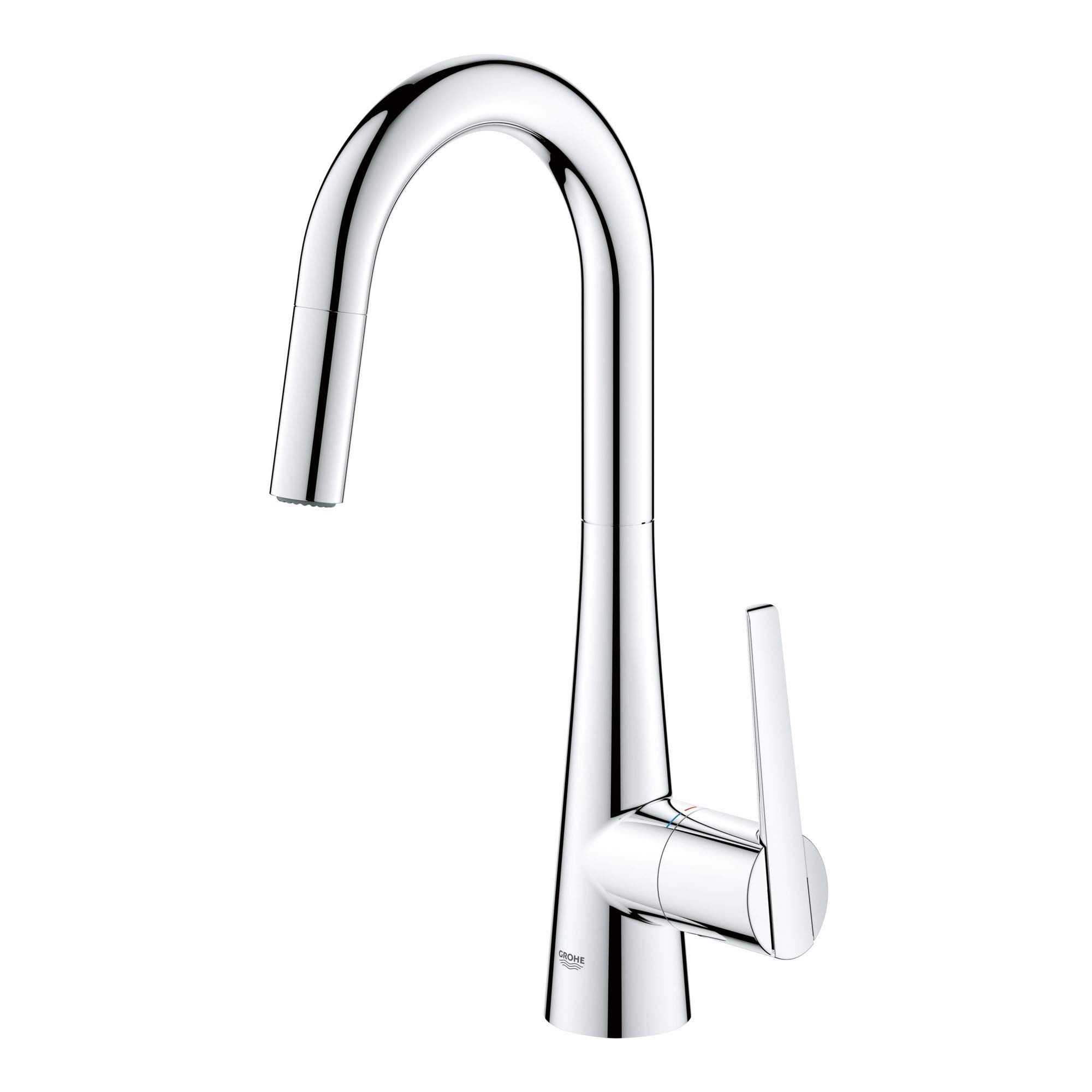 Grohe Zedra 32283003 Single-Handle Pull Down Dual Spray Prep Faucet 1.75 GPM in Grohe Chrome