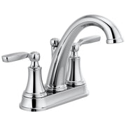 Delta Woodhurst Two Handle Centerset Bathroom Faucet with Metal Drain & Pop Up
