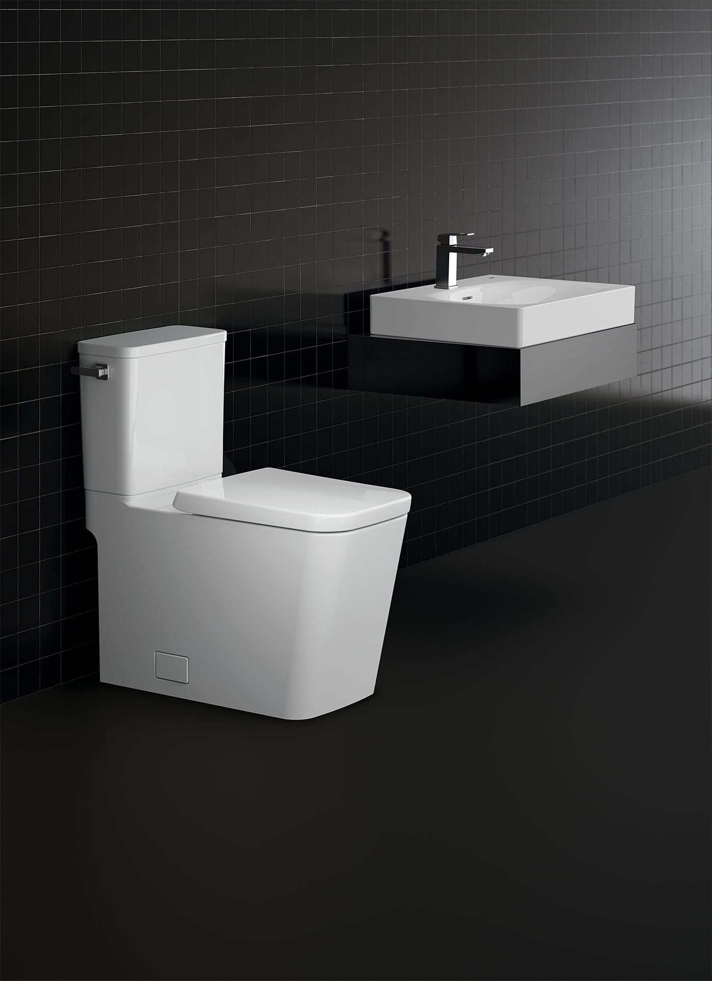 Grohe Eurocube 39656000 Wall Mount 24" Bathroom Sink, 1-hole in Grohe Alpine White