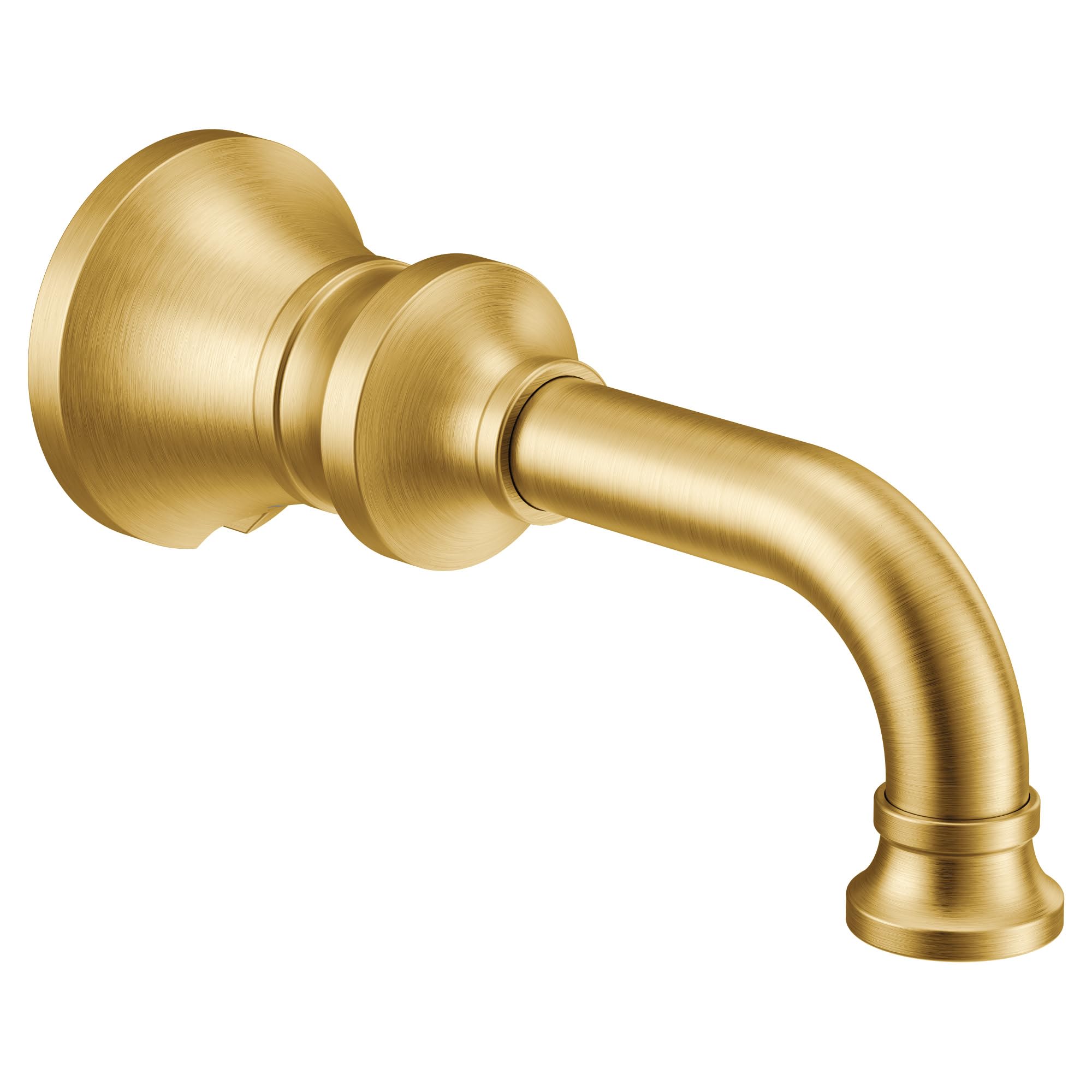 Moen Colinet Traditional Non diverting Tub Spout with Slip fit CC Connection in Brushed Gold - S5001BG