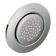 Moen Mosaic Round Single Function Body Spray Wall Mounted Shower Body Spray with Hydro Shower Jet Body Jets for Shower Massage and Spa Effect in Chrome - TS1322