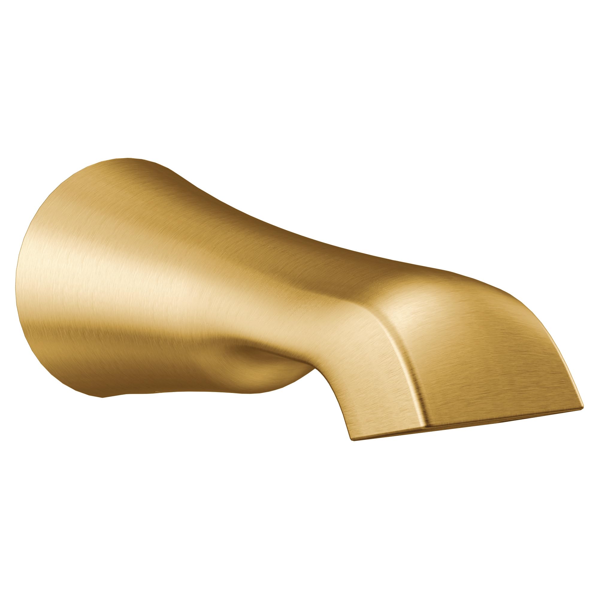 Moen Flara 1/2 Inch Slip Fit Connection Non Diverting Tub Spout in Brushed Gold - S990BG