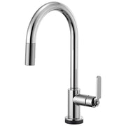 Brizo Litze SmartTouch Pull-Down Kitchen Faucet with Arc Spout & Industrial Handle