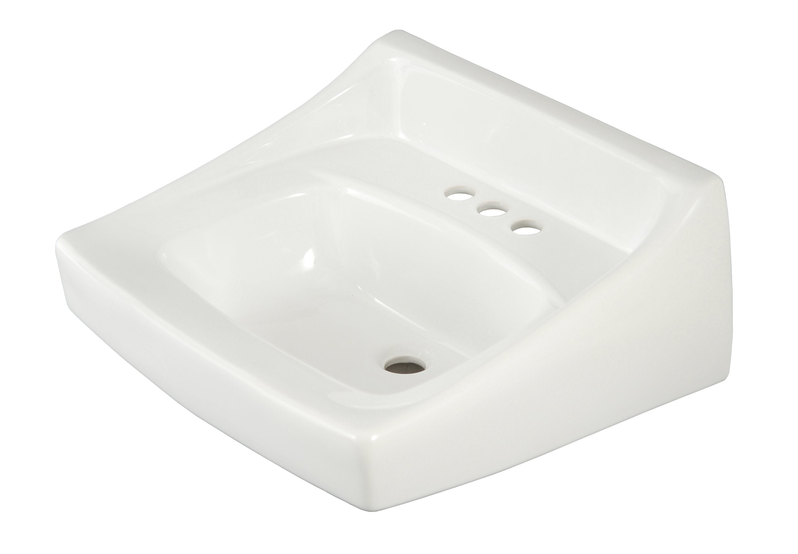 Toto Wall-Mount Bathroom Sink, 4-Inch Center in Cotton White - LT307.4#01