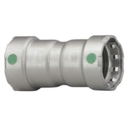 Viega MegaPress 3/4" Press Coupling with Stop in Carbon Steel, Zinc-Nickel Coating - 22005