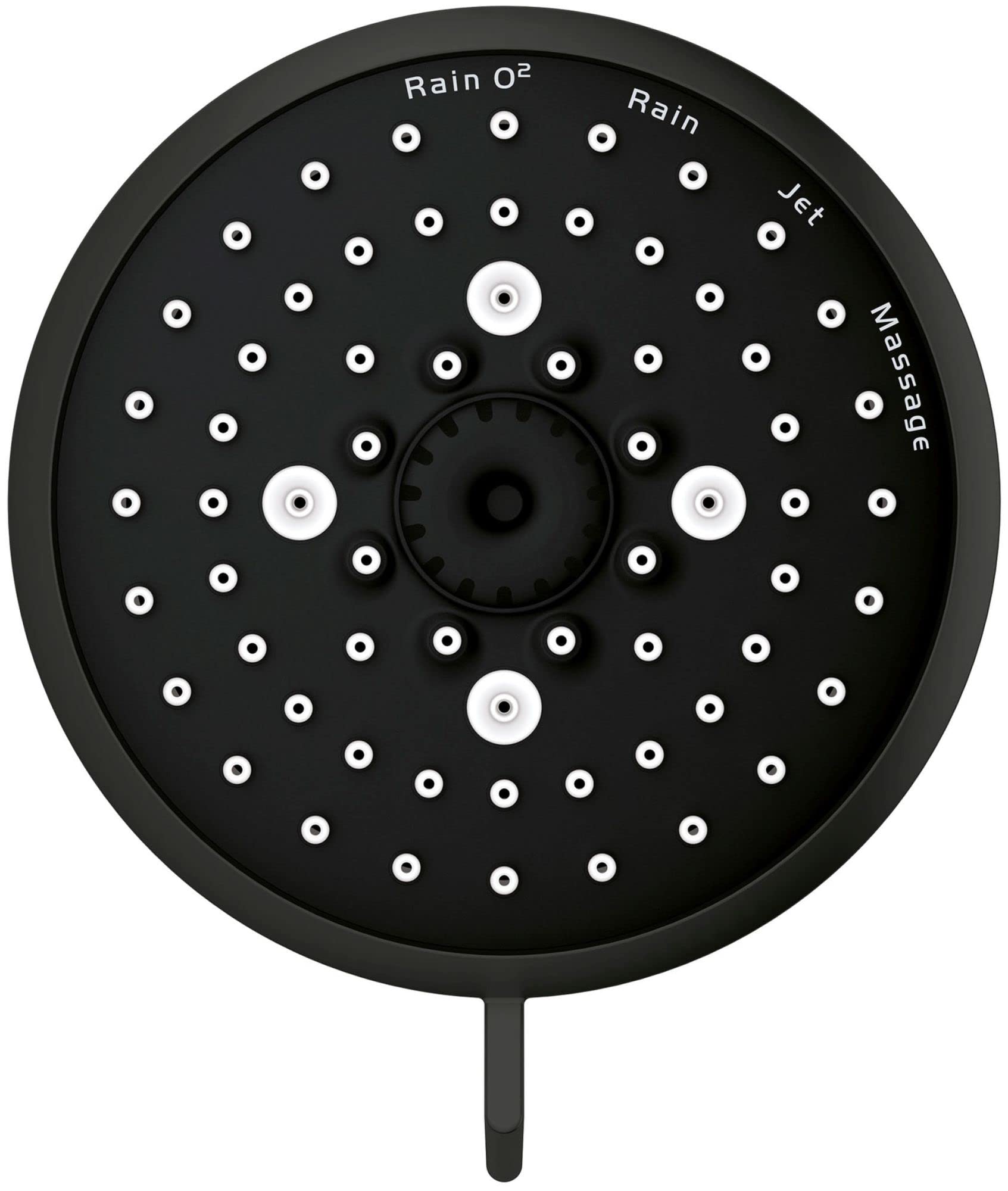 Grohe Tempesta 26043A01 100 Shower Head, 4" - 4 Sprays, 1.75 gpm in Grohe Hard Graphite