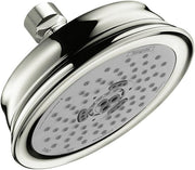 Hansgrohe 04070830 Croma 100 Classic Shower Head 3-Jet, 2.5 GPM in Polished Nickel