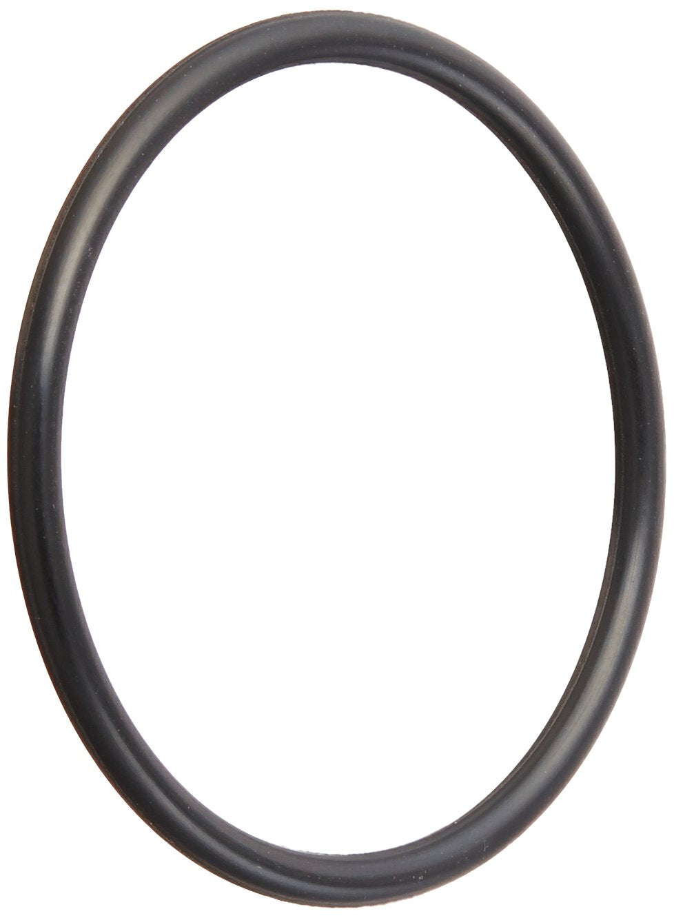 Black rubber o-ring with smooth surface and uniform diameter throughout.