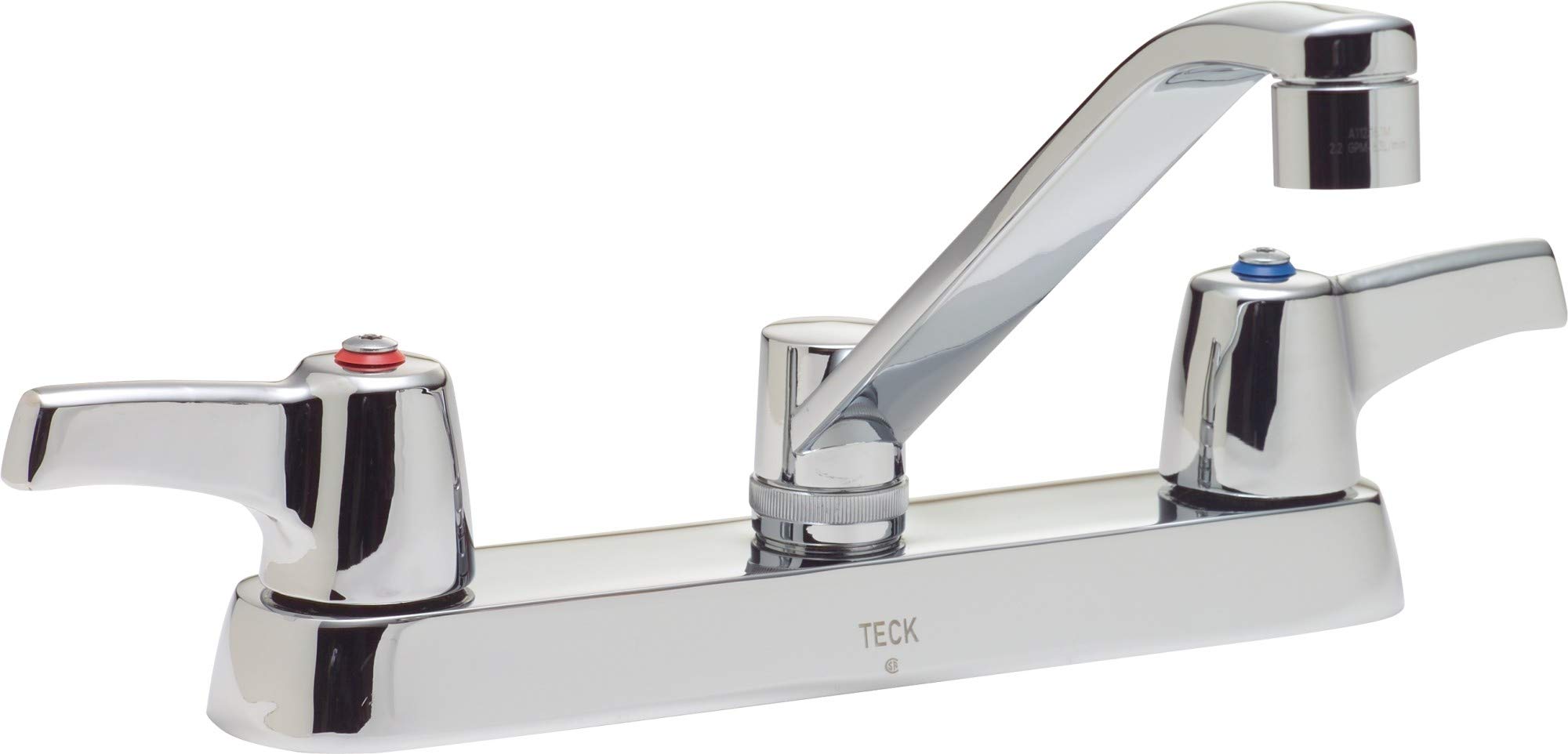Commercial 26C3133 26C3: Two Handle 8" Cast Deck Mount Faucet: Chrome