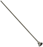 Stainless steel lift rod with finial knob for roman tub diverter.