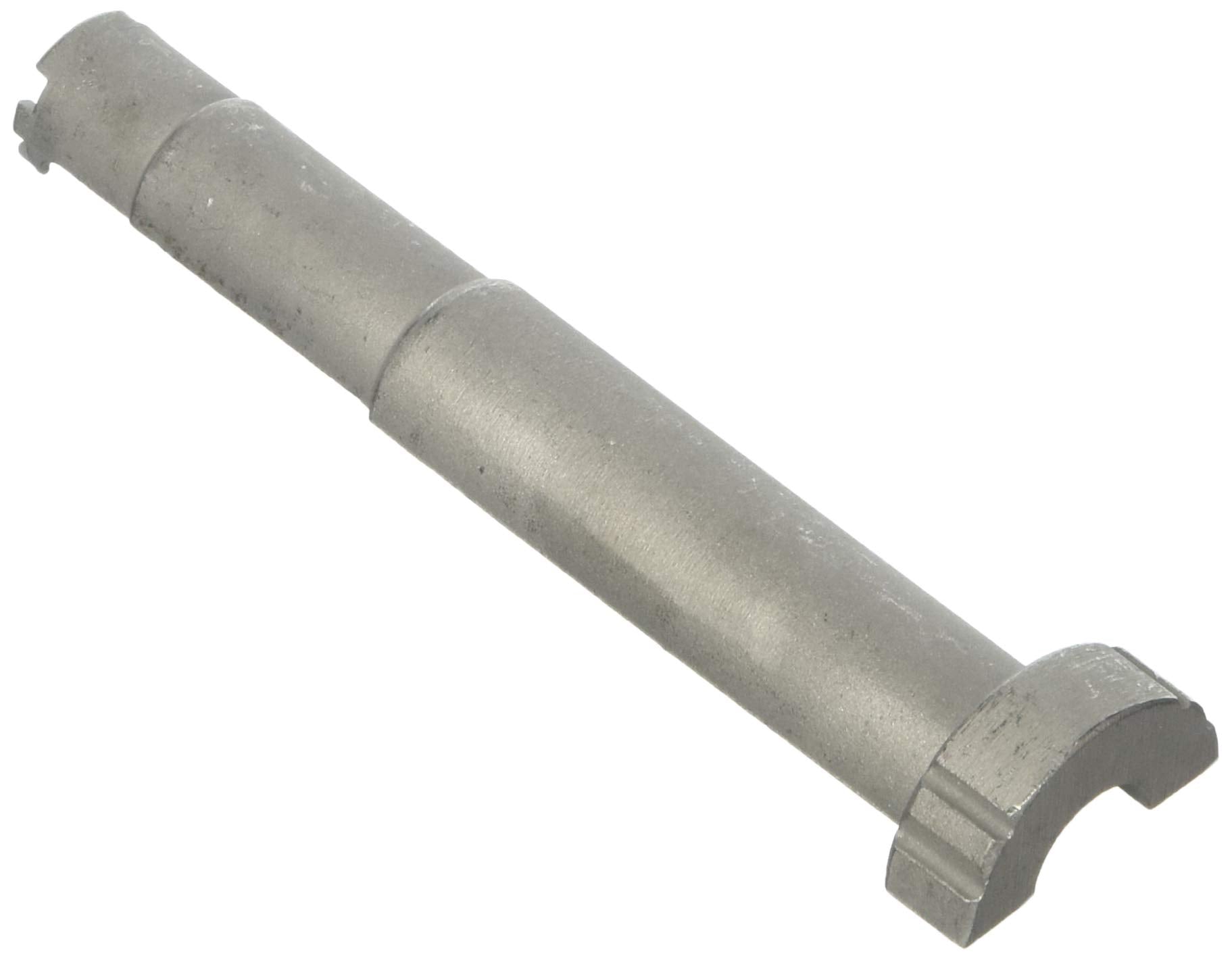 Chrome-plated metal disassembling key with cylindrical shaft and wrench-style head on one end.