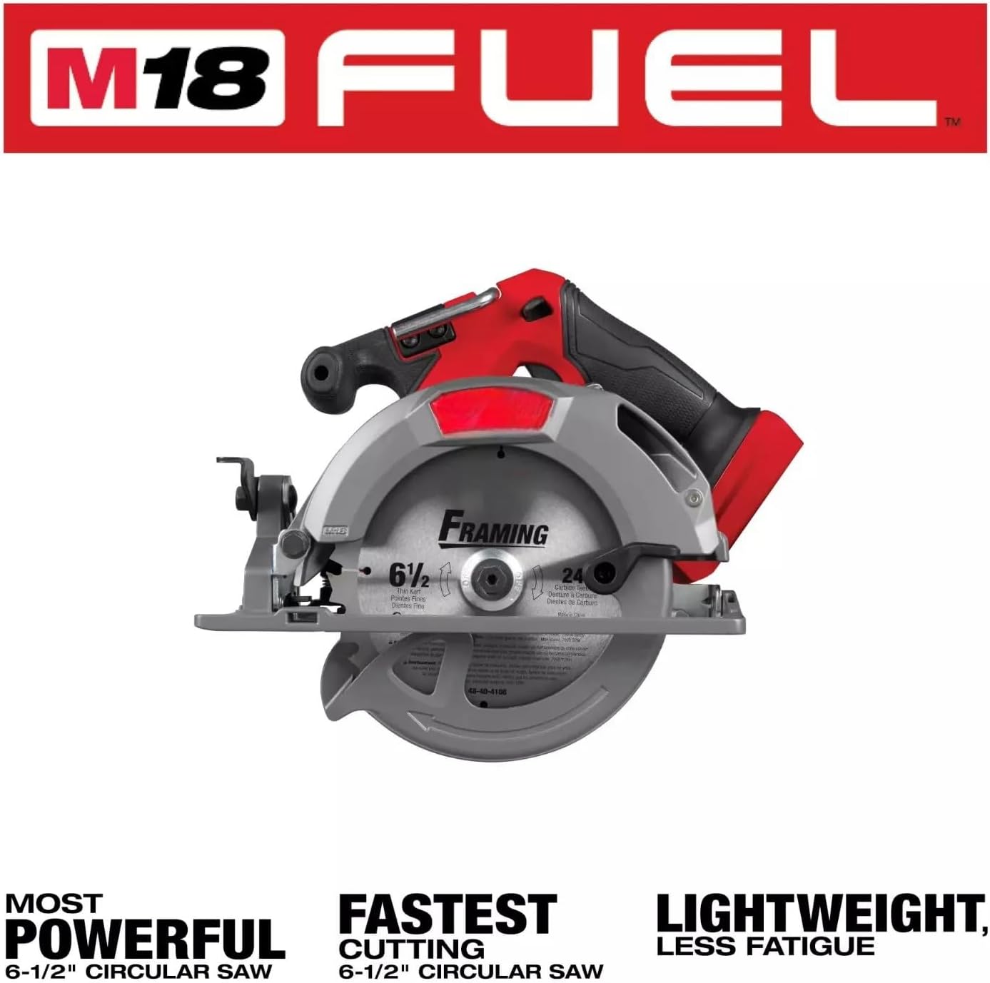 Milwaukee M18 FUEL 6.5 inch Circular Saw - Tool Only - 2833-20