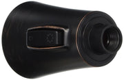 Venetian bronze pull-down spray assembly with cylindrical body, trigger handle, and threaded connection port.