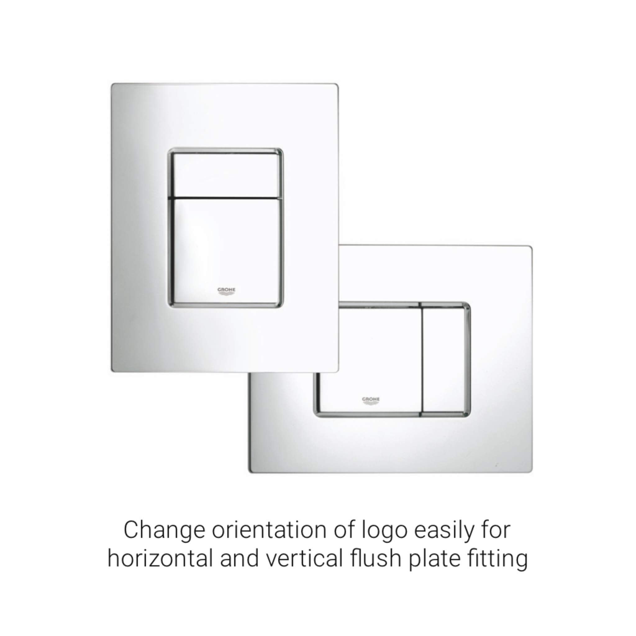 Grohe Skate 38776SD0 Wall Plate, Stainless Steel in Grohe Stainless Steel, Brushed
