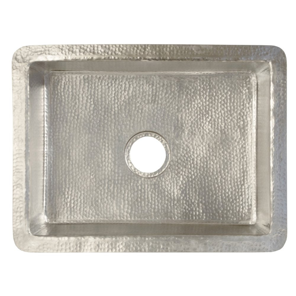 Native Trails CPK579 Cocina 24" Copper Kitchen Sink: Brushed Nickel