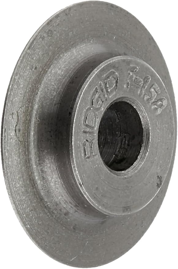 RIDGID replacement cutting wheel with central axle hole and "RIDGID" text embossed on face.