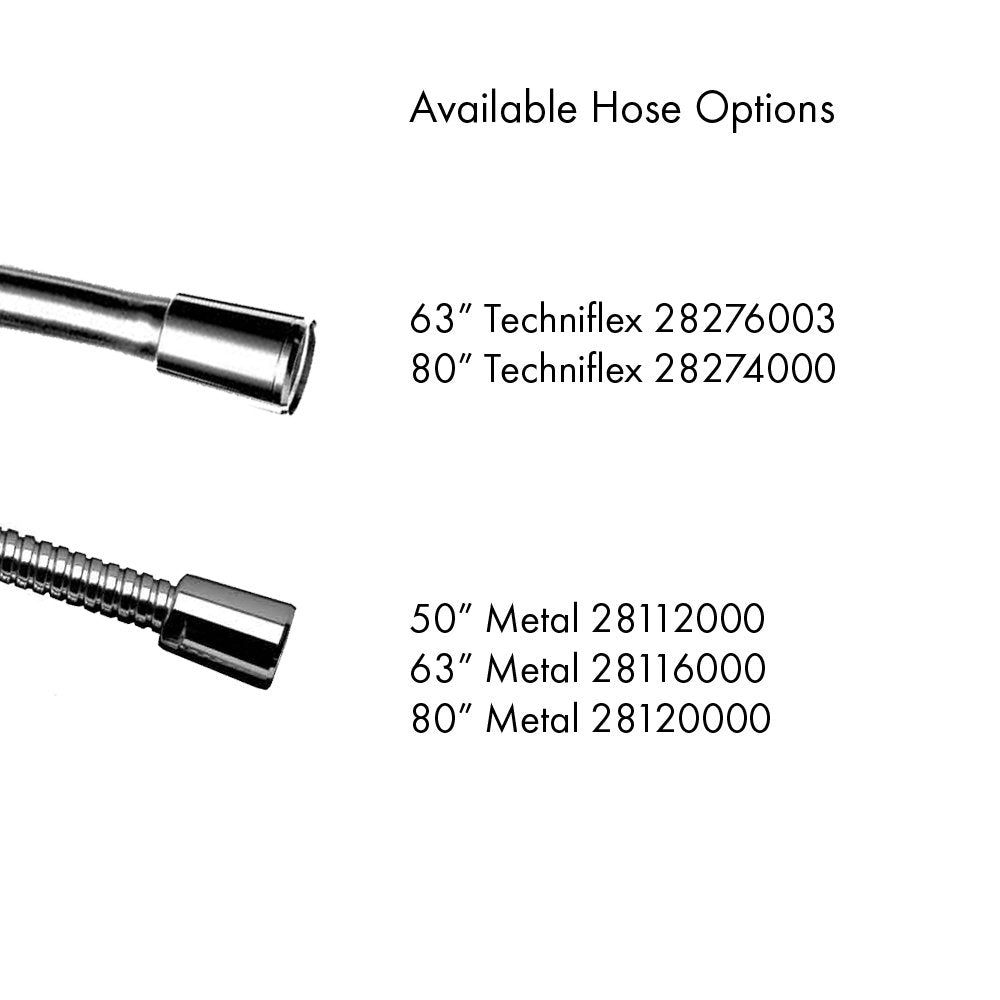 AXOR 10531001 Starck Baton Handshower 1-Jet, 2.5 GPM in Chrome