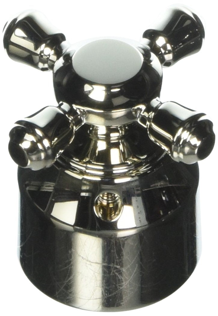 Delta Cassidy H595PN Metal Cross Handle Kit - Transfer Valve in Polished Nickel Finish
