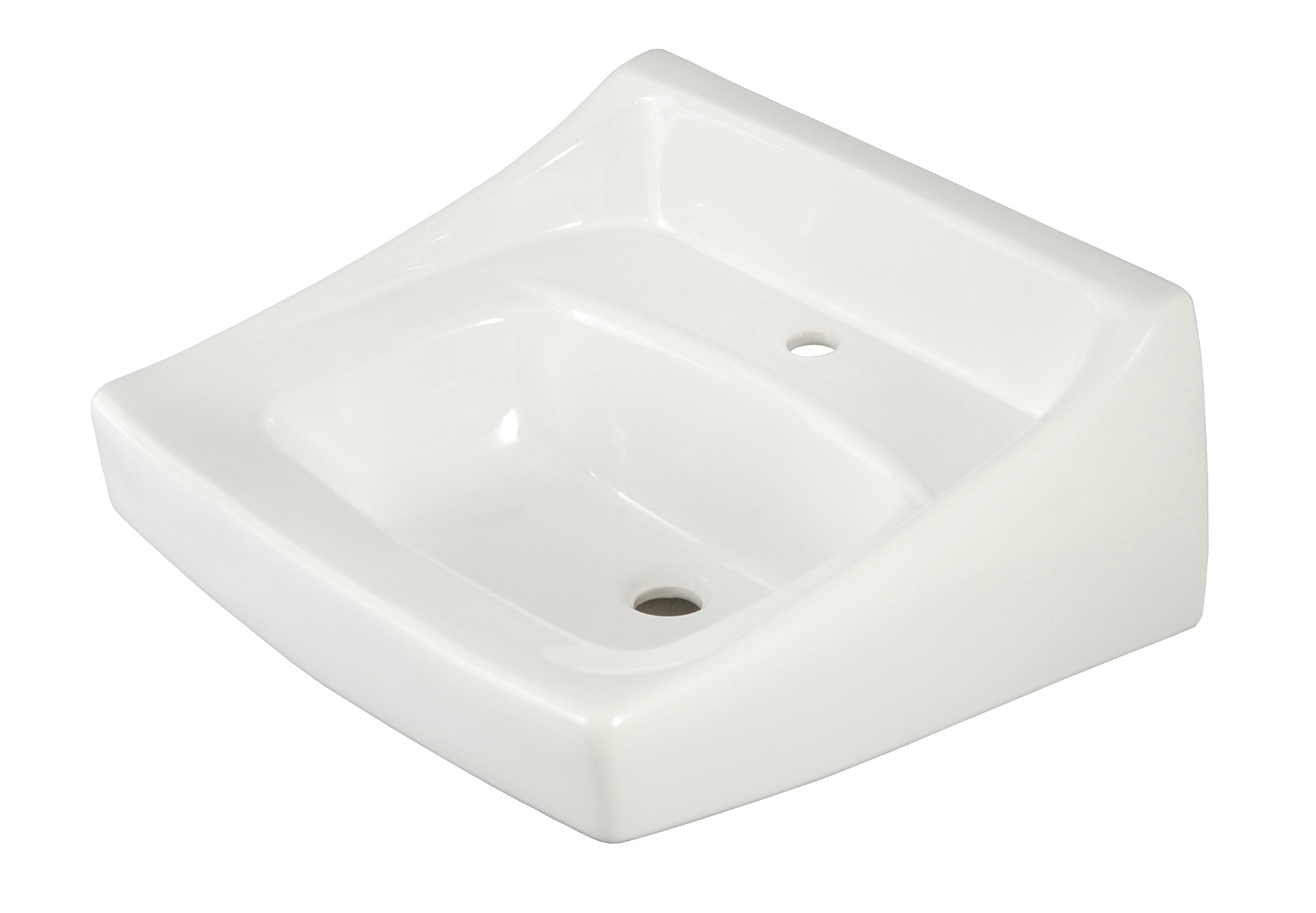 Toto Wall-Mount Bathroom Sink, Single Hole in Cotton White - LT307#01