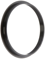 Dark gray rubber glide ring with smooth finish and rounded edges on white background.