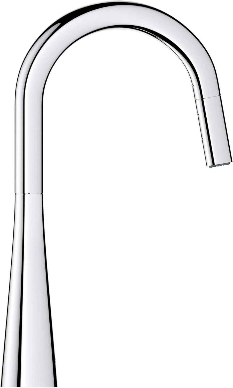 Grohe 32226003 Zedra Single-Handle Pull Down Kitchen Faucet Dual Spray 1.75 GPM In Starlight Chrome Finish