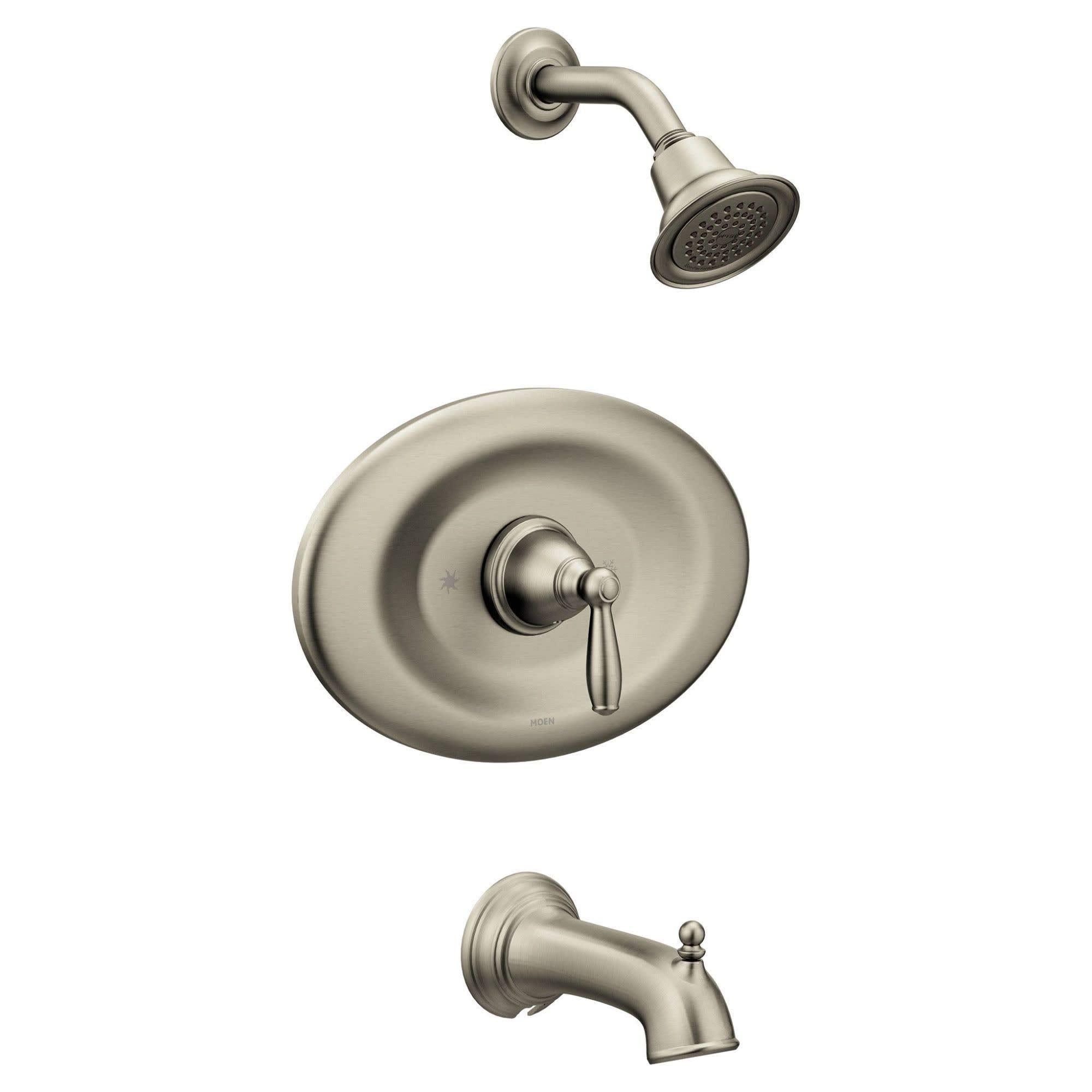 Moen Brantford Posi Temp Eco Performance Tub and Shower Trim Kit in Brushed Nickel - T2157EPBN