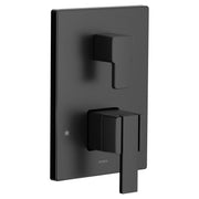 Moen 90 Degree M CORE 3 Series 2 Handle Shower Trim with Integrated Transfer Valve in Matte Black - UTS9011BL